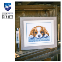 Cavalier spaniel cross stitch