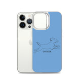 Cocker Spaniel iPhone case - Blue