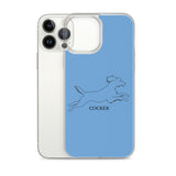 Cocker Spaniel iPhone case - Blue