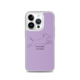 Wocker Cocker - Working Cocker Spaniel - iPhone Case - Purple