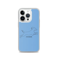 Cocker Spaniel iPhone case - Blue