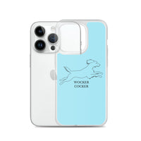 Wocker Cocker - Working Cocker Spaniel - iPhone Case - Light Blue