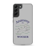 Anatomy of a Wocker - Working Cocker Spaniel - Samsung Phone Case - Grey