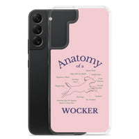 Anatomy of a Wocker - Working Cocker Spaniel - Samsung Phone Case - Pink