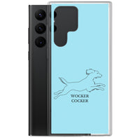 Wocker Cocker - Working Cocker Spaniel - Samsung Phone Case - Light Blue