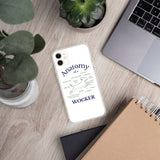 Anatomy of a Wocker - Working Cocker Spaniel - iPhone Case - White