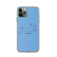 Cocker Spaniel iPhone case - Blue