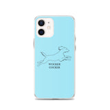 Wocker Cocker - Working Cocker Spaniel - iPhone Case - Light Blue