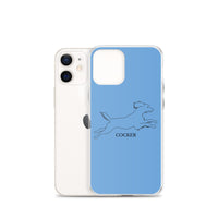 Cocker Spaniel iPhone case - Blue