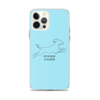 Wocker Cocker - Working Cocker Spaniel - iPhone Case - Light Blue