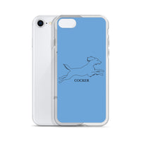 Cocker Spaniel iPhone case - Blue