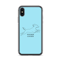 Wocker Cocker - Working Cocker Spaniel - iPhone Case - Light Blue