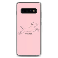 Cocker Spaniel Samsung Phone Case - Pink