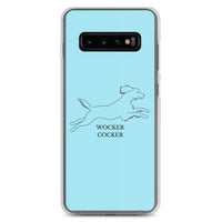 Wocker Cocker - Working Cocker Spaniel - Samsung Phone Case - Light Blue