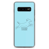 Wocker Cocker - Working Cocker Spaniel - Samsung Phone Case - Light Blue