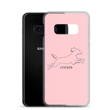 Cocker Spaniel Samsung Phone Case - Pink