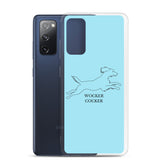 Wocker Cocker - Working Cocker Spaniel - Samsung Phone Case - Light Blue