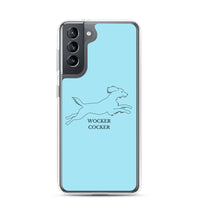 Wocker Cocker - Working Cocker Spaniel - Samsung Phone Case - Light Blue