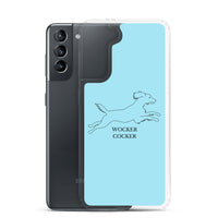 Wocker Cocker - Working Cocker Spaniel - Samsung Phone Case - Light Blue