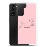 Cocker Spaniel Samsung Phone Case - Pink