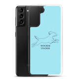 Wocker Cocker - Working Cocker Spaniel - Samsung Phone Case - Light Blue