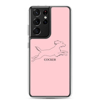 Cocker Spaniel Samsung Phone Case - Pink