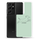 Cocker Spaniel Samsung Phone Case - Light Green