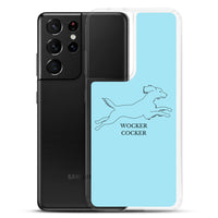 Wocker Cocker - Working Cocker Spaniel - Samsung Phone Case - Light Blue